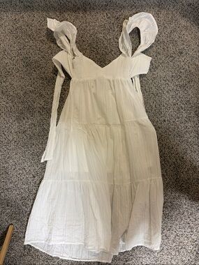 Altar’d State White Tiered Midi Dress